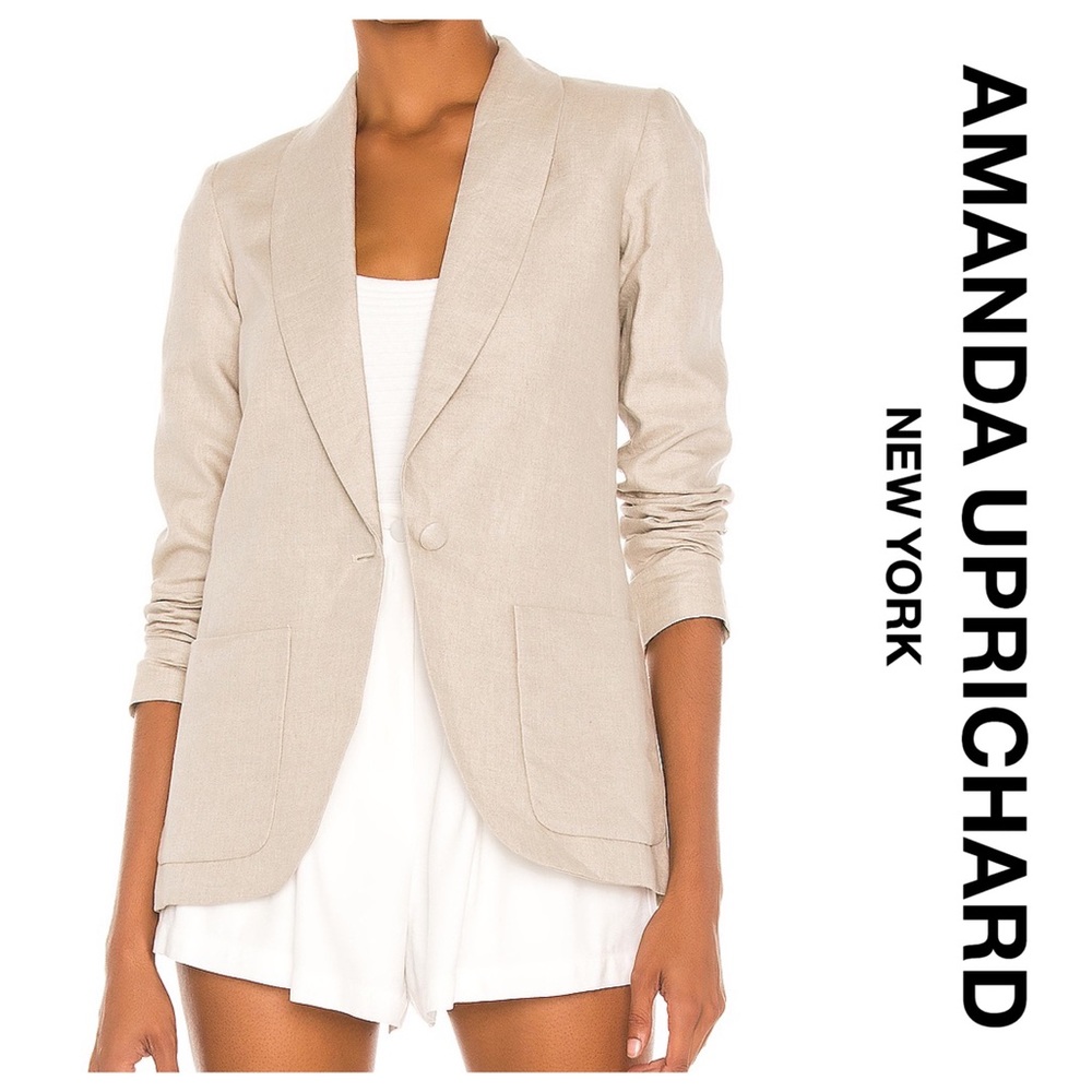 Amanda Uprichard x Revolve Linen Blazer